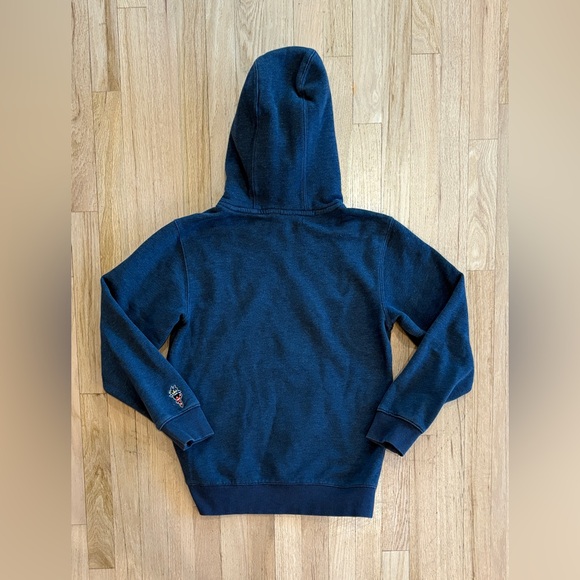 GOAT USA Freedom Hoodie Navy American Flag Logo Pullover Sweatshirt Men’s XS - Picture 4 of 10